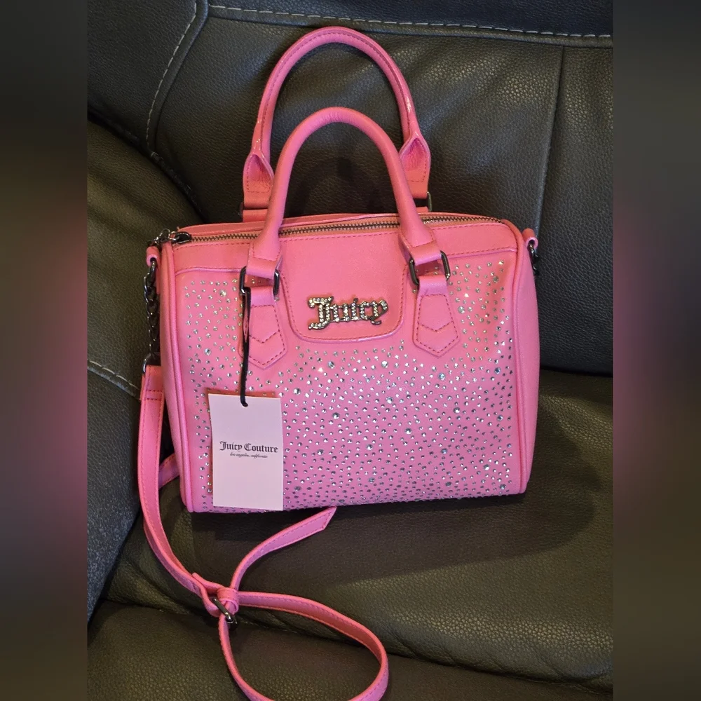 Juicy Couture hot Pink Dazzle Satchel
